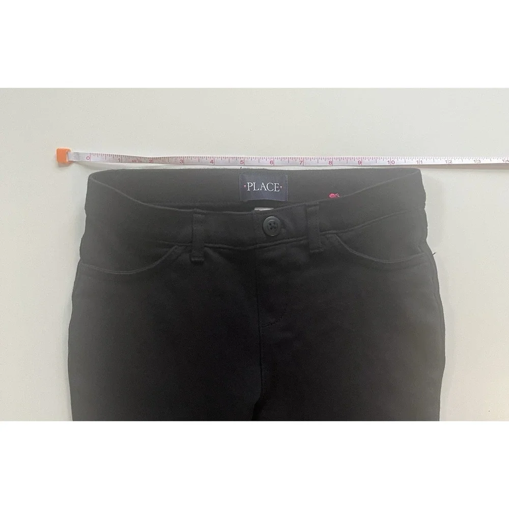 Children's Place Girls Size 8 Black Jeans Jegging Skinny Stretchy Basic Casual‎